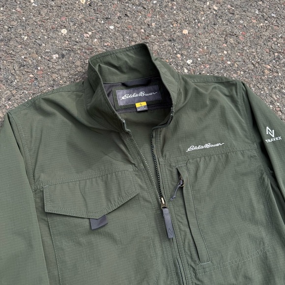 Eddie Bauer Olive Green Men's Field Jacket - Picture 2 of 7